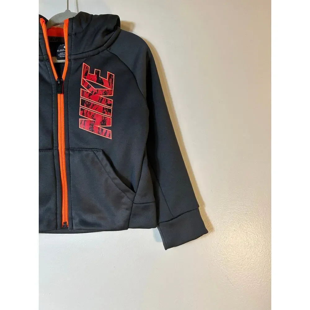 NIKE Boy’s Therma Fleece Dri-fit Full Zip Hooded Jacket / Size: 2T